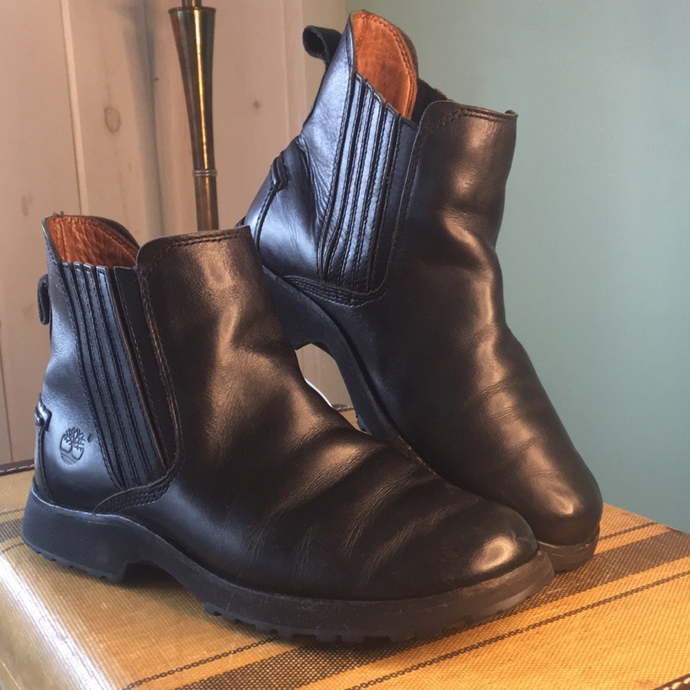 Timberland black leather Chelsea boot size 8